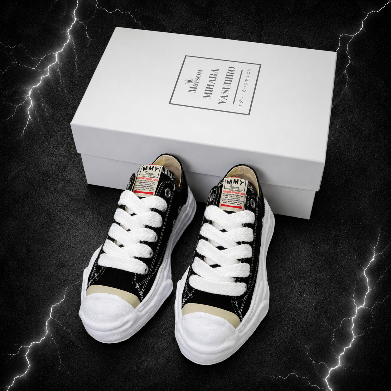 MMY — Hank OG Sole Canvas Low 'Black White'